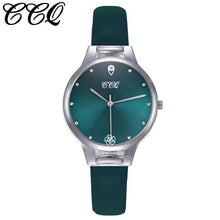 Load image into Gallery viewer, Luxury Women Watches Green Dial Ladies Quartz Wristwatch Fashion Leather Strap Clock Creative Dress Gift Relogio Feminino@50