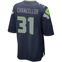 Load image into Gallery viewer, Kam Chancellor Seattle Seahawks Nike Game Jersey - College Navy
