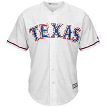 Load image into Gallery viewer, Texas Rangers Majestic Official Cool Base Jersey - White